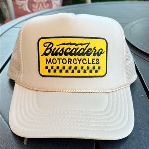 Buscadero Motorcycles Beige Trucker Hat